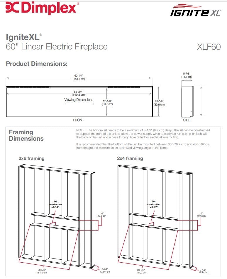 Dimplex IgniteXL 60-Inch Linear Indoor/Outdoor Built-In Electric Fireplace - XLF60 - view 10