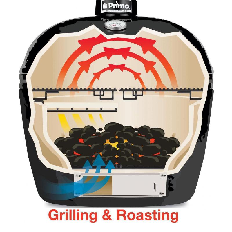 Primo Oval XXL 500 Ceramic Kamado Grill - view 12