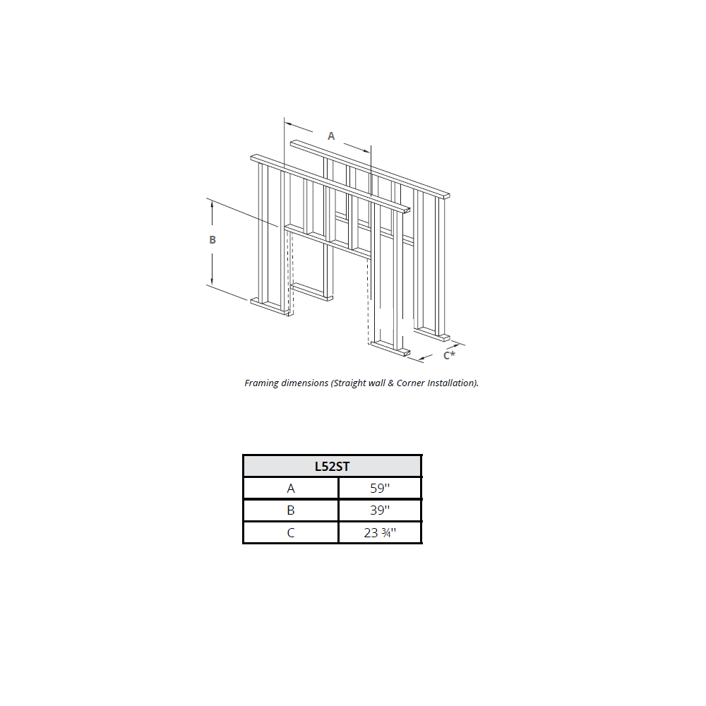 Montigo Phenom 52 See-Thru Direct-Vent Gas Fireplace - L52F - view 3