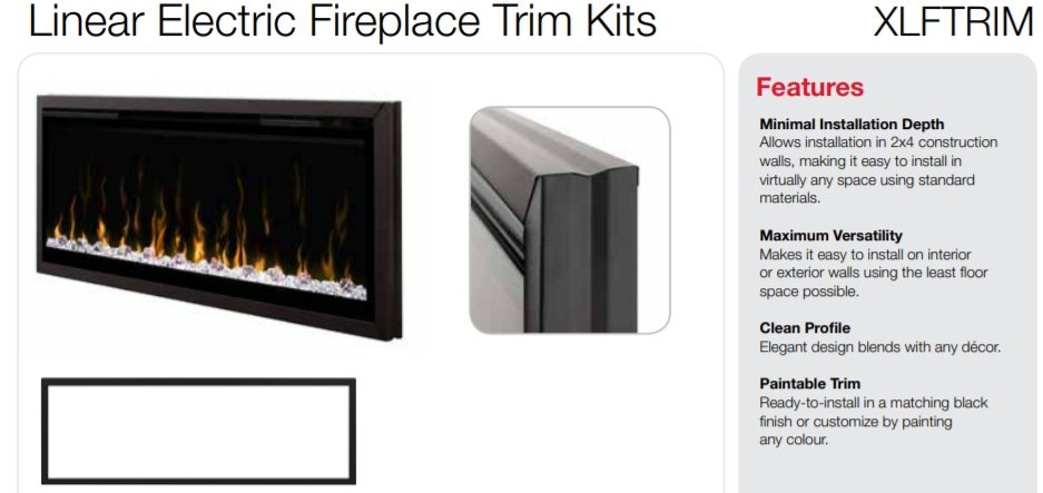 Dimplex IgniteXL 50-Inch Linear Indoor/Outdoor Built-In Electric Fireplace - XLF50
