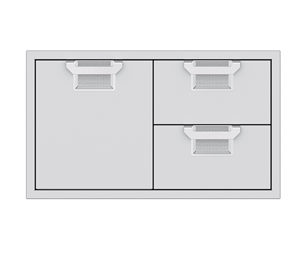 Aspire Double Drawer And Storage Door
