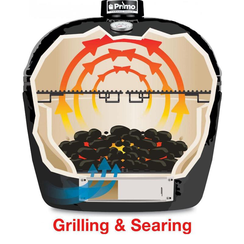 Primo Oval XXL 500 Ceramic Kamado Grill - view 11